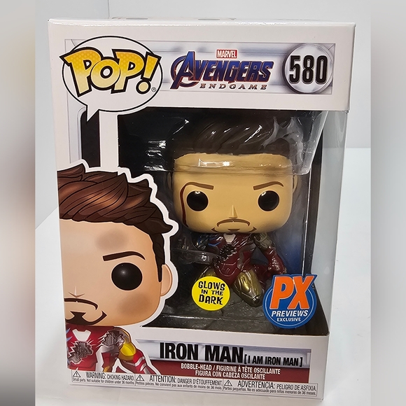 Funko Pop Marvel Avengers End Game PX Exclusive GITD 580 Iron Man - Picture 8 of 9